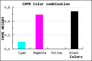 #6A3C76 color CMYK mixer
