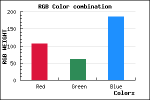 rgb background color #6A3DB9 mixer