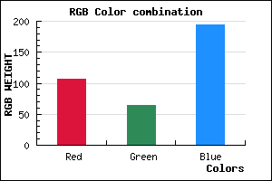 rgb background color #6A40C2 mixer
