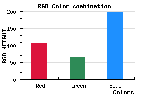 rgb background color #6A41C6 mixer