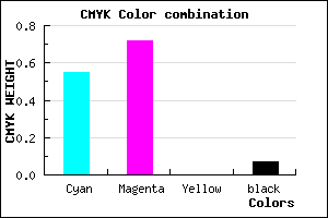 #6A42EE color CMYK mixer