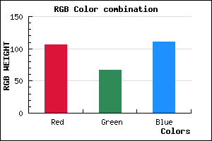 rgb background color #6A436F mixer