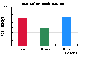 rgb background color #6A456D mixer