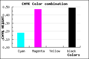 #6A4581 color CMYK mixer