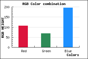 rgb background color #6A45C3 mixer