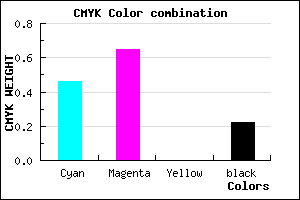 #6A46C6 color CMYK mixer