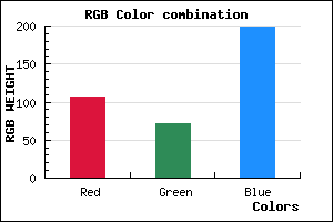 rgb background color #6A47C7 mixer
