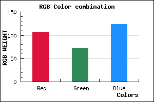 rgb background color #6A487C mixer