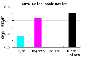 #6A487E color CMYK mixer