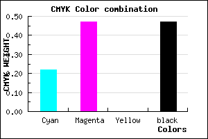 #6A4888 color CMYK mixer