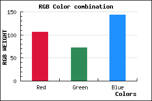 rgb background color #6A488F mixer