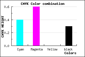 #6A48B2 color CMYK mixer