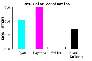 #6A48B5 color CMYK mixer