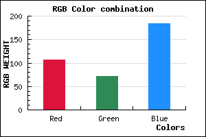 rgb background color #6A48B8 mixer