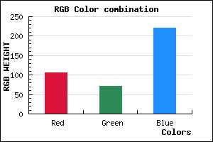 rgb background color #6A48DC mixer