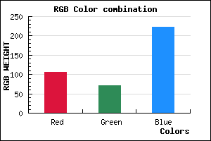 rgb background color #6A48DE mixer