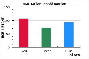 rgb background color #6A485D mixer