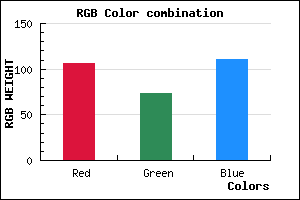 rgb background color #6A496F mixer