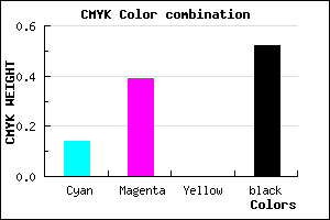 #6A4B7B color CMYK mixer