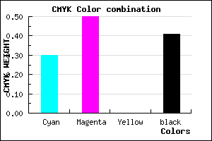 #6A4B97 color CMYK mixer