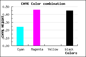#6A4C8C color CMYK mixer
