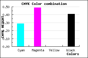#6A4C96 color CMYK mixer