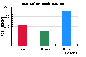 rgb background color #6A4CB0 mixer