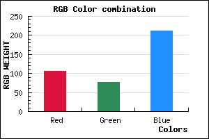 rgb background color #6A4CD4 mixer