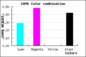 #6A4D95 color CMYK mixer