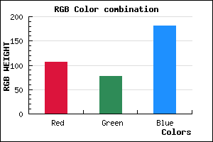 rgb background color #6A4DB5 mixer