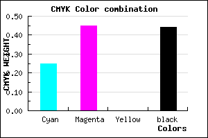 #6A4E8E color CMYK mixer