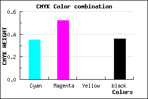 #6A4EA2 color CMYK mixer