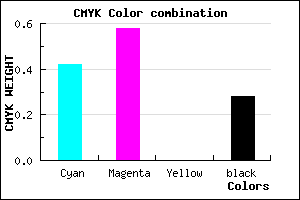 #6A4EB8 color CMYK mixer