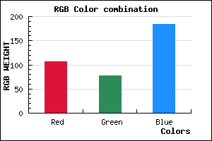 rgb background color #6A4EB8 mixer