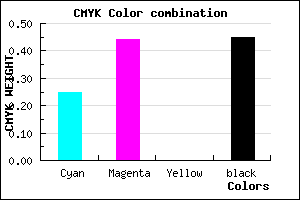 #6A4F8D color CMYK mixer
