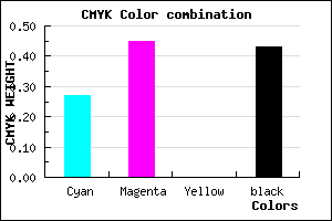 #6A5092 color CMYK mixer