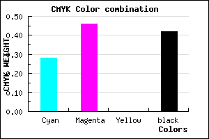 #6A5094 color CMYK mixer