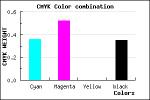 #6A50A6 color CMYK mixer