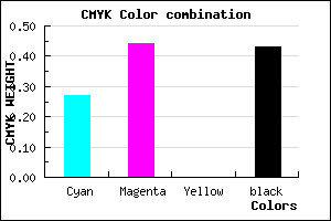 #6A5292 color CMYK mixer