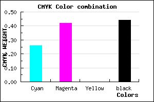 #6A538F color CMYK mixer