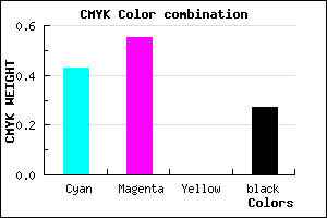 #6A53B9 color CMYK mixer