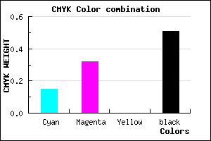 #6A557D color CMYK mixer