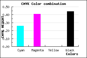 #6A558F color CMYK mixer