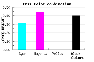 #6A5599 color CMYK mixer