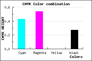 #6A55B9 color CMYK mixer
