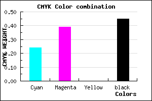 #6A568C color CMYK mixer