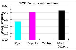 #6A5692 color CMYK mixer