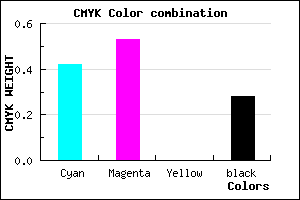 #6A56B8 color CMYK mixer