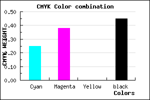 #6A578D color CMYK mixer