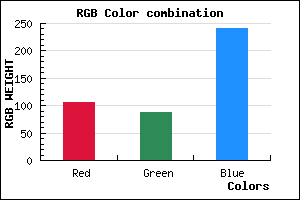 rgb background color #6A57F1 mixer